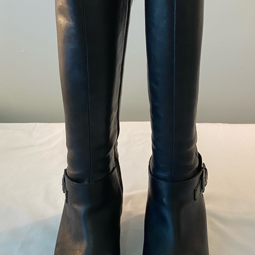 Franco Sarto Black Knee Boots